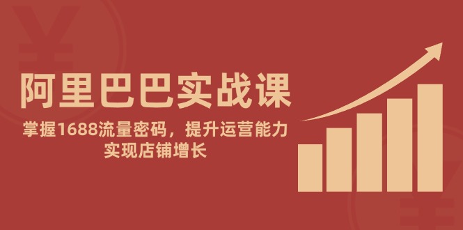 阿里巴巴实战课：掌握1688流量密码，提升运营能力，实现店铺增长-优创项目网