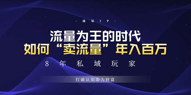 未来如何通过“卖流量”年入百万，跨越一切周期绝对蓝海项目-优创项目网