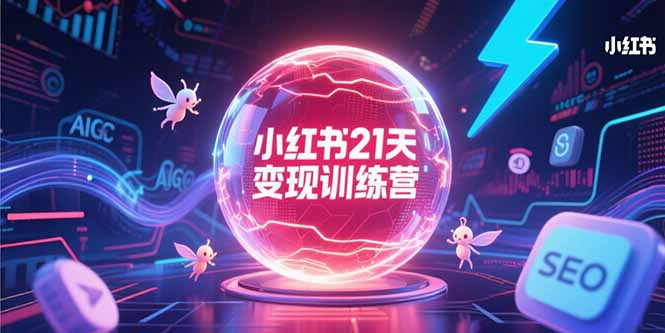 小红书21天变现训练营，AIGC工具高效应用，SEO优化核心技巧-优创项目网